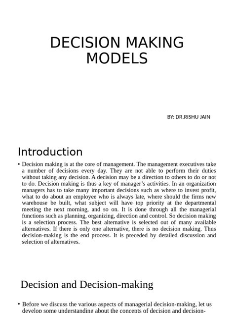 Image result for Decision-making Models Examples