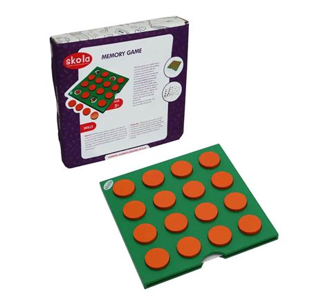 Shop Skola Toys Memory Game Wooden for Kids age 4Y+ | Hamleys India