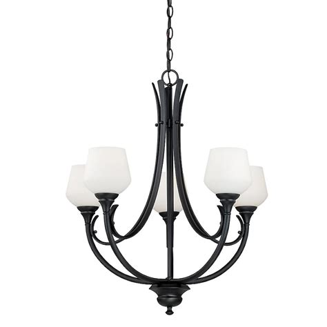 Cascadia Grafton 5-Light Oil Rubbed Bronze Transitional Chandelier in ...