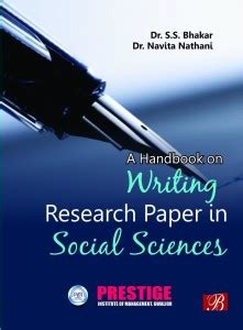 A Hand Book on Writing Research Paper in Social Sciences: Buy A Hand ...