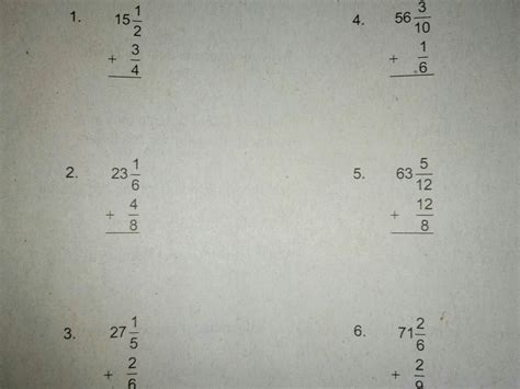Add.Ruduse the sum to lowest terms whenever possible1. 15 1/2+3/4 2. 23 ...