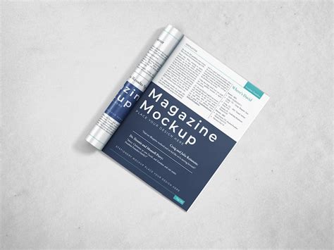 1 page magazine mockup Images - Free Download on Freepik