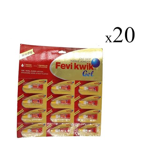 Pidilite Fevi Kwik Gel (1 g, 20 Pack of 240) : Amazon.in: Home & Kitchen