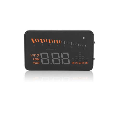 OBDII HUD Head Up Display 3 Inch Screen LED Projector with Speed ...
