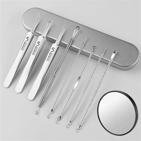 Professional Dermatologist Tool Kit, Blackhead Remover Pimple Popper Tool Kit, Stainless Steel ...