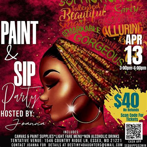 VENDOR OPPORTUNITIES Women Inspiring Women to WIN PAINT & SIP PARTY ...