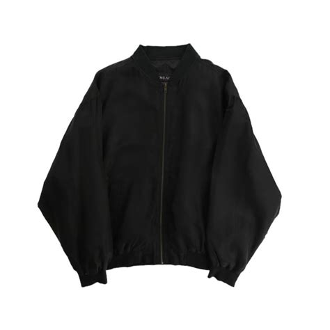 【OTSU】1990's 100% pure silk zip up blouson -12491- | cv