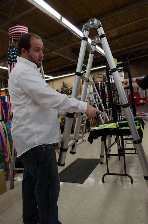 Image result for How to Use a Telescoping Ladder