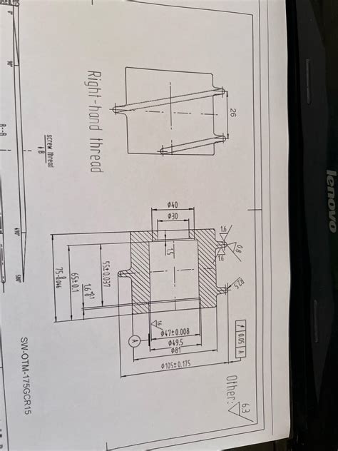 SolidWorks Drawing Thread 的图像结果