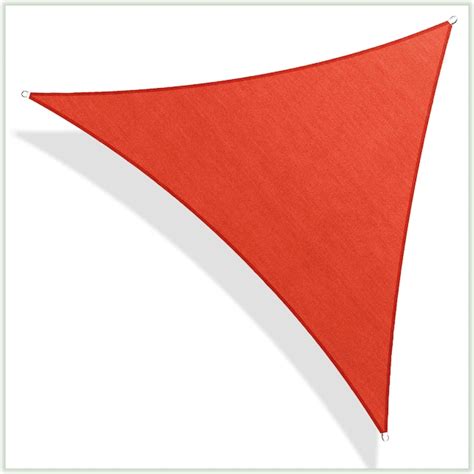 ColourTree Equilateral Triangle 10-ft x 10-ft Red Shade sail in the ...