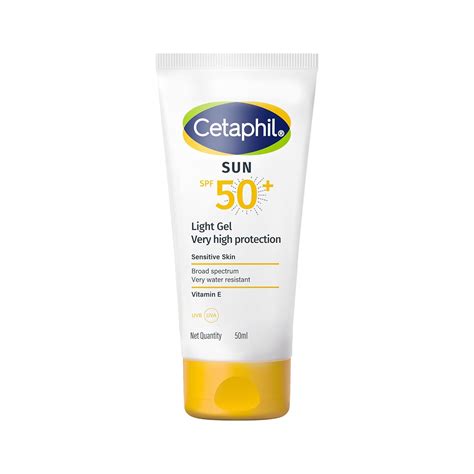 Cetaphil Sun SPF 50 Sunscreen Light Gel 50 ml – Very High Protection ...