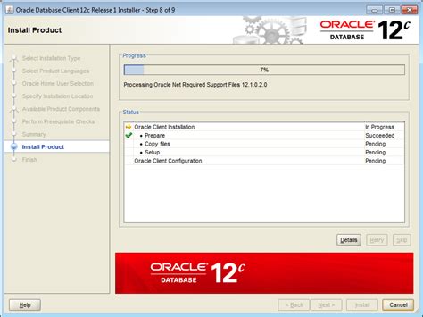 Oracle 9i Client-Runtime