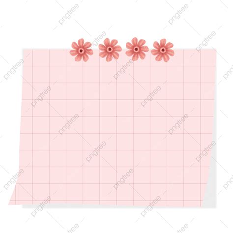 Pink Sticky Note Transparent Background