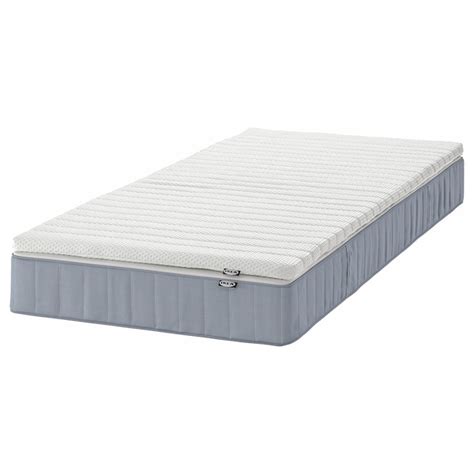 VESTERÖY mattress and mattress pad, extra firm light blue/Nisseholm ...