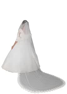 Buy Unique Bridal Accessories: Two tier sequence lace wedding veil 3.5 ...