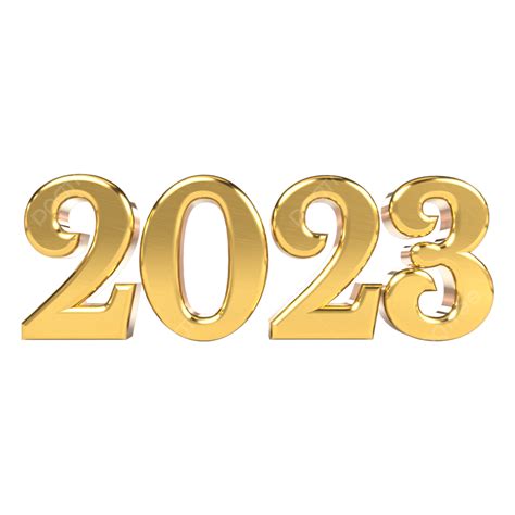 2023 3d, 2023金3d, 2023年, 新年快樂素材圖案，PSD和PNG圖片免費下載