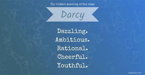 The hidden meaning of the name Darcy | Namious