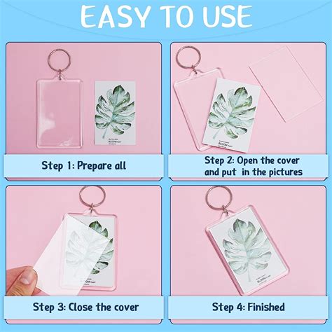 Buy Clear Rectangle Acrylic Keychain Blanks Acrylic Keychain Photo ...