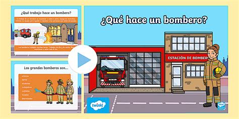 PowerPoint: ¿Qué hacen los bomberos? | Recursos Twinkl