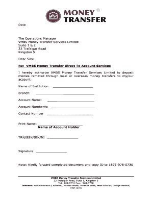 Draft Letter To Be Sent To Money Transfer Recipients ... - Xoom 2020 ...