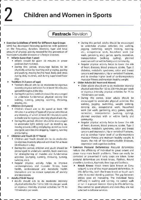 WHO Guidelines on Physical Activity for Children & Women in Sports ...