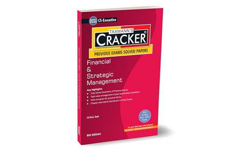 Buy Taxmann's CRACKER for Financial & Strategic Management (Paper 8 ...