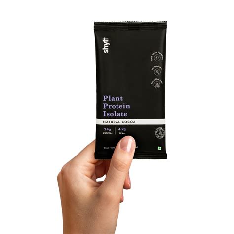 Plant Protein Isolate: Natural Cocoa Travel Pack (7 X Single Serve Sac ...
