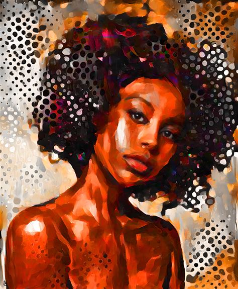 Pop Art, African Woman Portrait Painting, Painting by Dizlarka ...