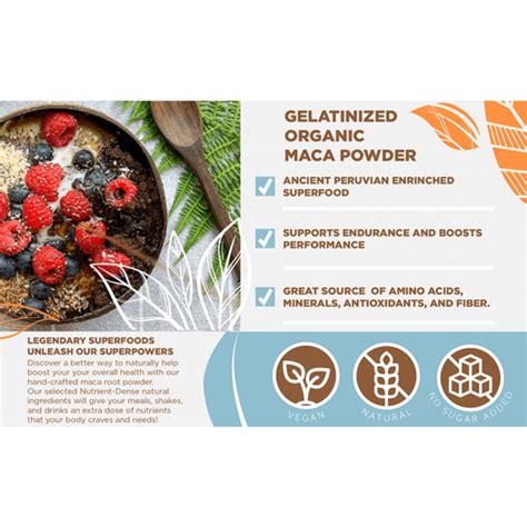 Gelatinized Organic Maca Powder - Wanka Foods