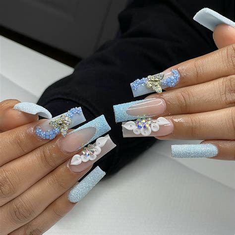 20 Baby Blue Nail Designs You Need To Try in 2024