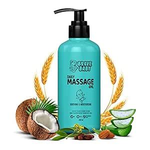 Amazon.in: Buy Brave Baby Daily Massage Oil | Soothing Massage Oil for ...