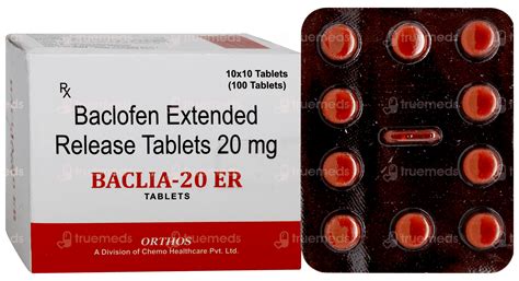 Baclia 20 Er Tablet 10 - Uses, Side Effects, Dosage, Price | Truemeds