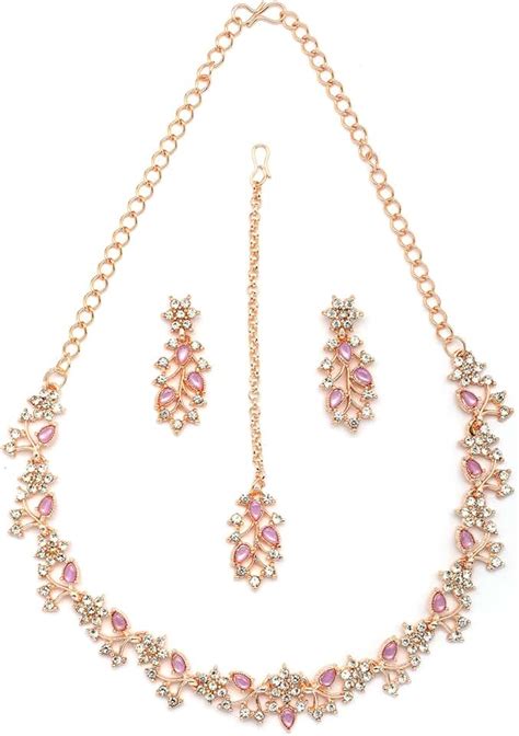 Amazon.in: Pink - Women's Jewelry Sets / Women's Jewellery: Jewellery