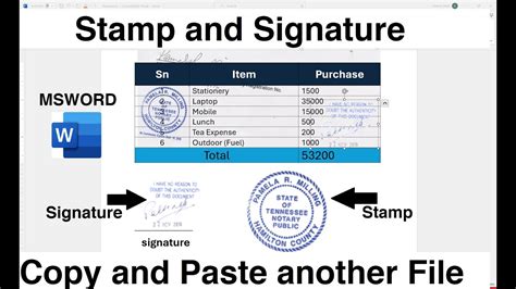 Image result for How to Copy Paste Stamp in Documents