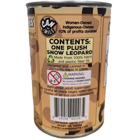 Canned Snow Leopard – Canned Gifts