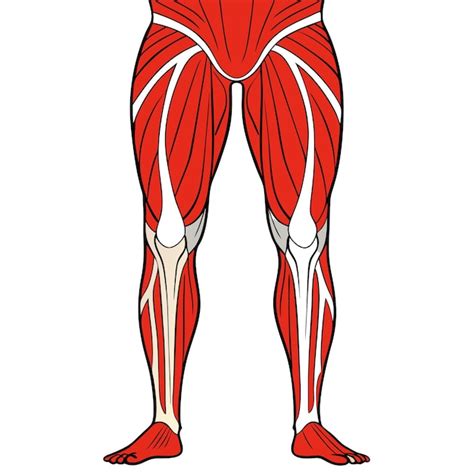 Upper legs muscles anatomy clipart vector art and illustration ...
