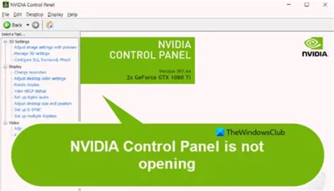 How to Fix NVIDIA Control Panel Windows 11 的图像结果