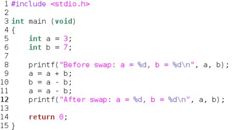 Array and Swap in C Code Example 的图像结果