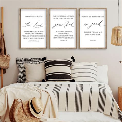 Flowtorely The Lord Your God Is Good Bible Verses Wall Art India | Ubuy