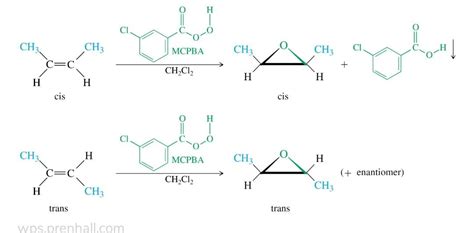 Please explain the stereo of this rxn i didn't understand how cis and ...