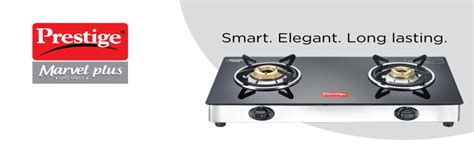 Prestige Marvel Plus Stainless Steel 2 Brass Burner Manual Glass Top ...