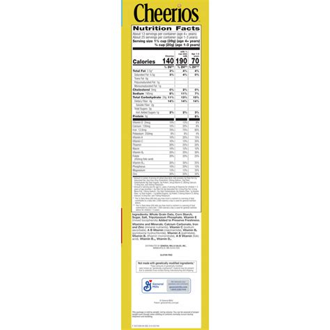 Cheerios Nutrition Facts