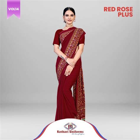 RPS1B - Uniform Sarees | Kothari Uniforms | Red Rose Plus