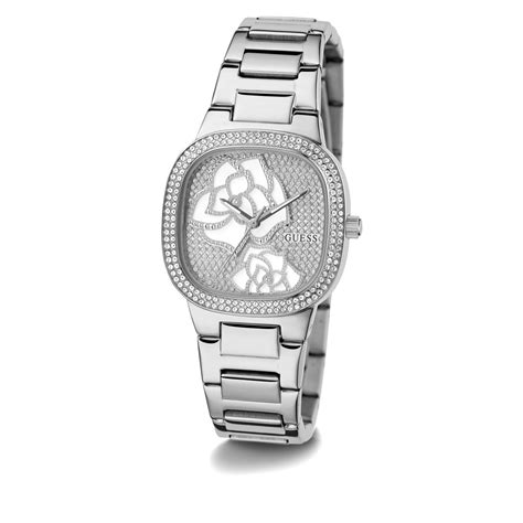 Guess Women Silver Square Dial Analog Watch At JUST WATCHES