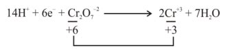 Potassium dichromate acts as a strong oxidizing agent in acidic ...