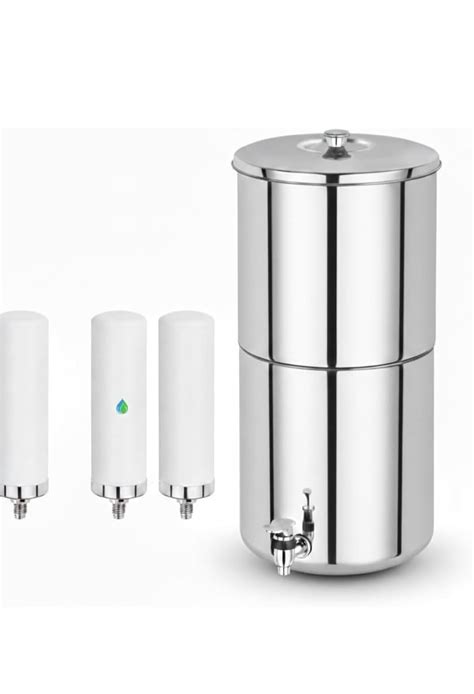 Stainless Steel Water Filter Purifier, 30L Capacity, with Lid and Tap ...