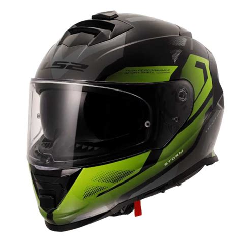 LS2 FF800 Storm II Kronos Gloss Yellow Grey Helmet-06 (D Ring) – AH Helmets