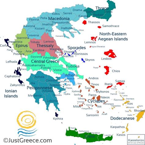 Map of Greek islands - Greek isles map (Southern Europe - Europe)