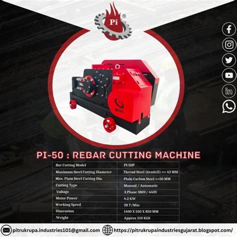 Rebar Cutting Machine - Pitrukrupa Industries Rebar Cutting Machine PI ...