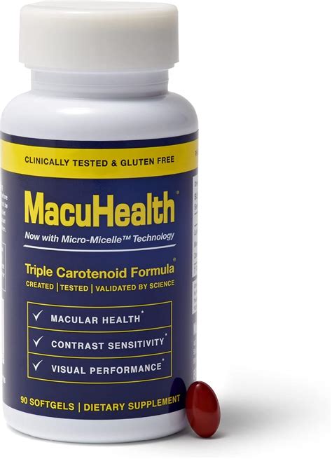 Buy MacuHealth Triple Carotenoid Formula for Adults - Eye Vitamins ...